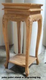 Yoko Plant stand w engraving leg 1